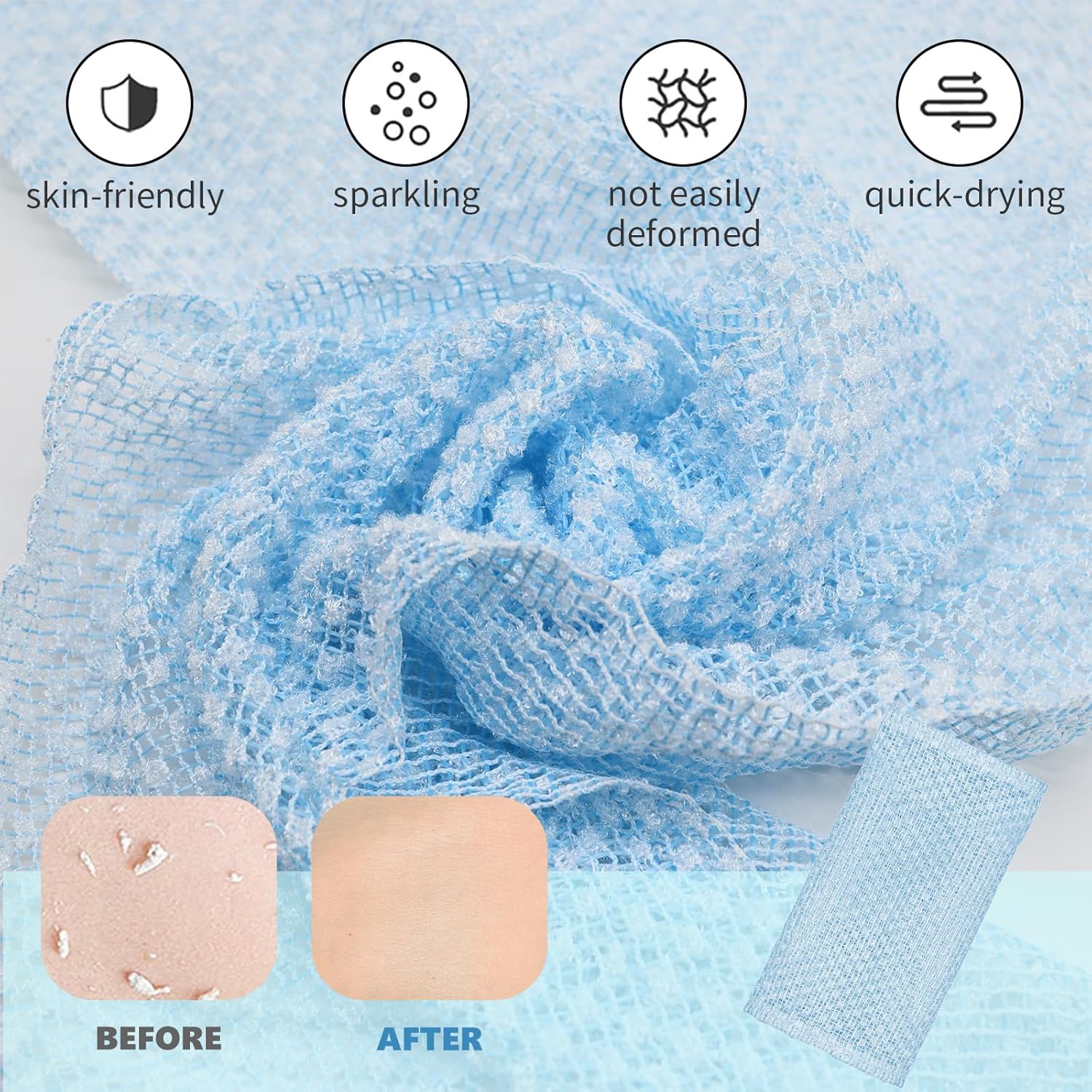Detalle de DALAETUS Japanese exfoliating towel 100 cm