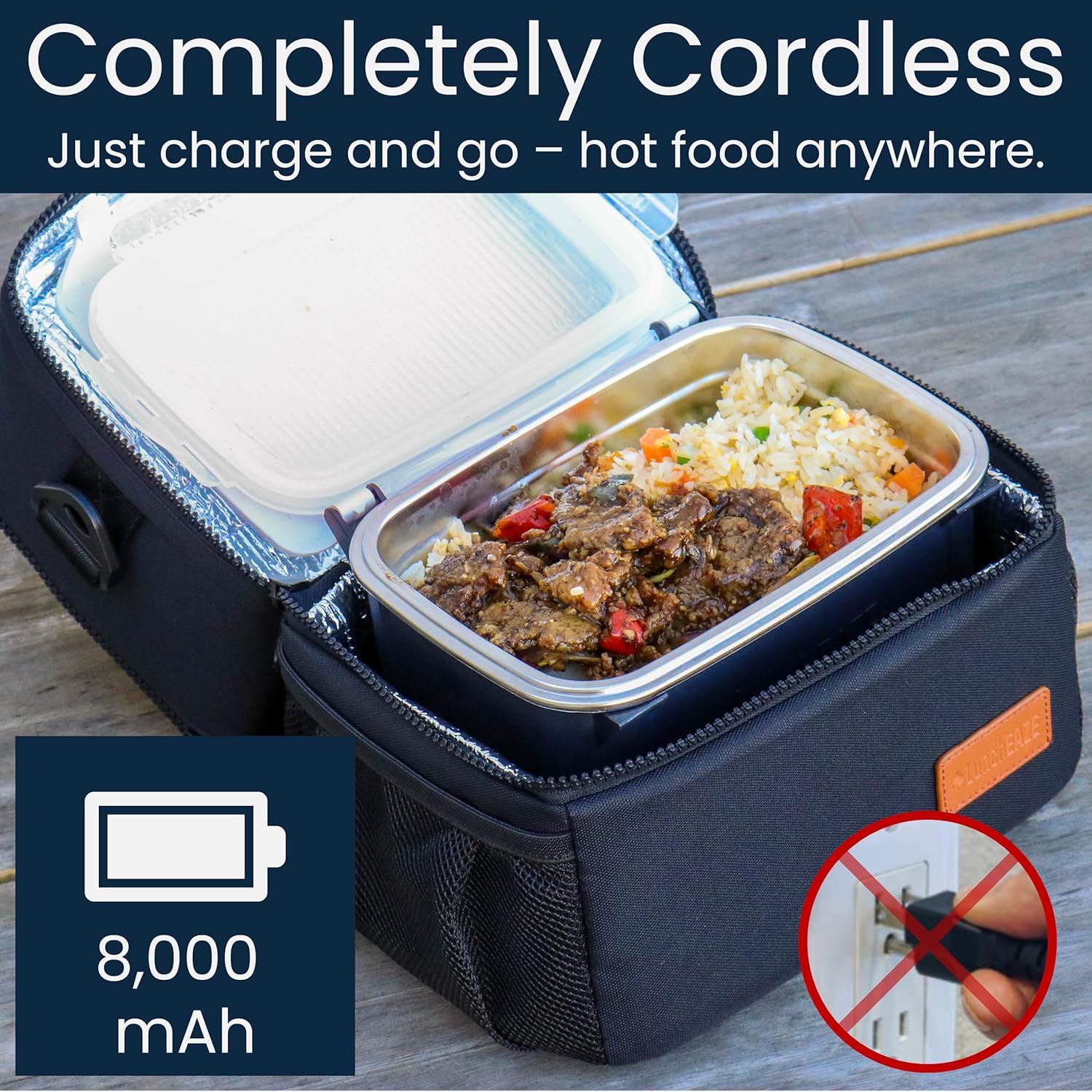 Thumbnail 4 de LunchEAZE Pro Cordless Heated Lunchbox 4-Cup 🍱