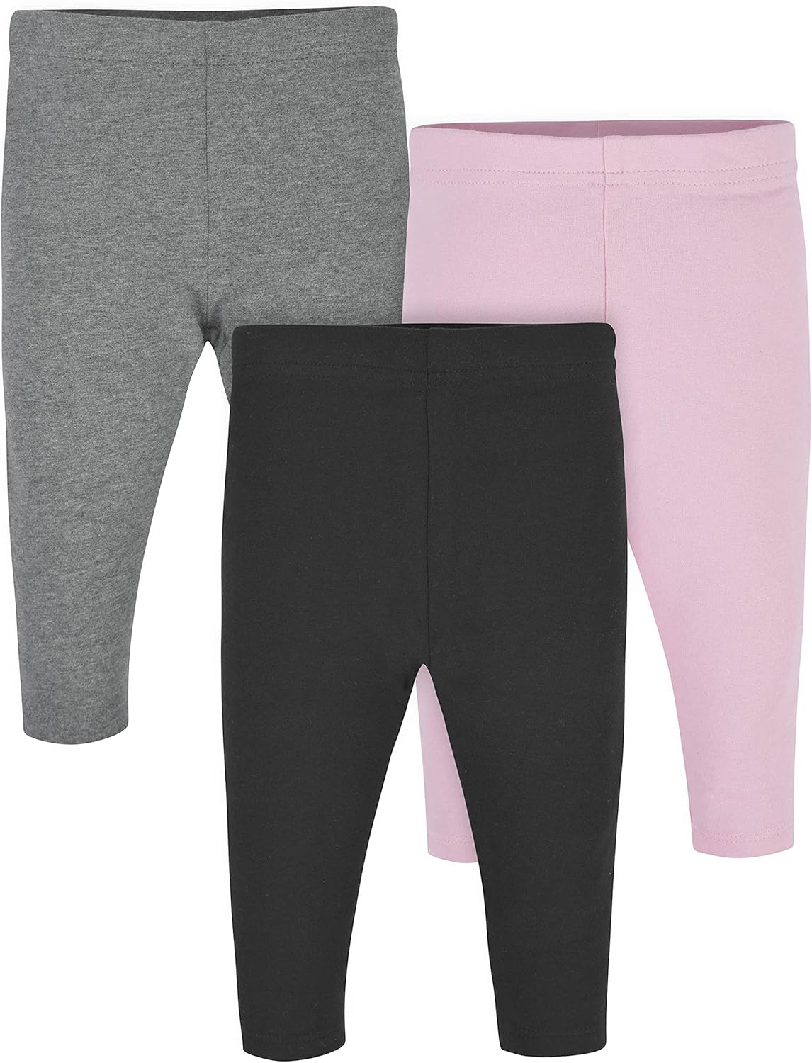 Detalle de Gerber Toddler 3-Pack Premium Leggings – Lot de 3 leggings en coton/élasthanne pour Bébé fille