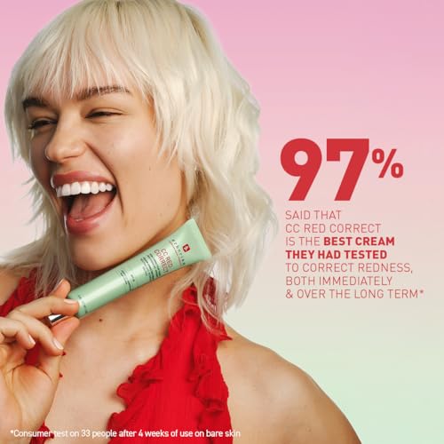 Detalle de Erborian CC Red Correct Anti-Redness Tinted Cream with Centella Asiatica, Panthenol and Bisabolol — Light Green Shade, SPF 30 (40ml)