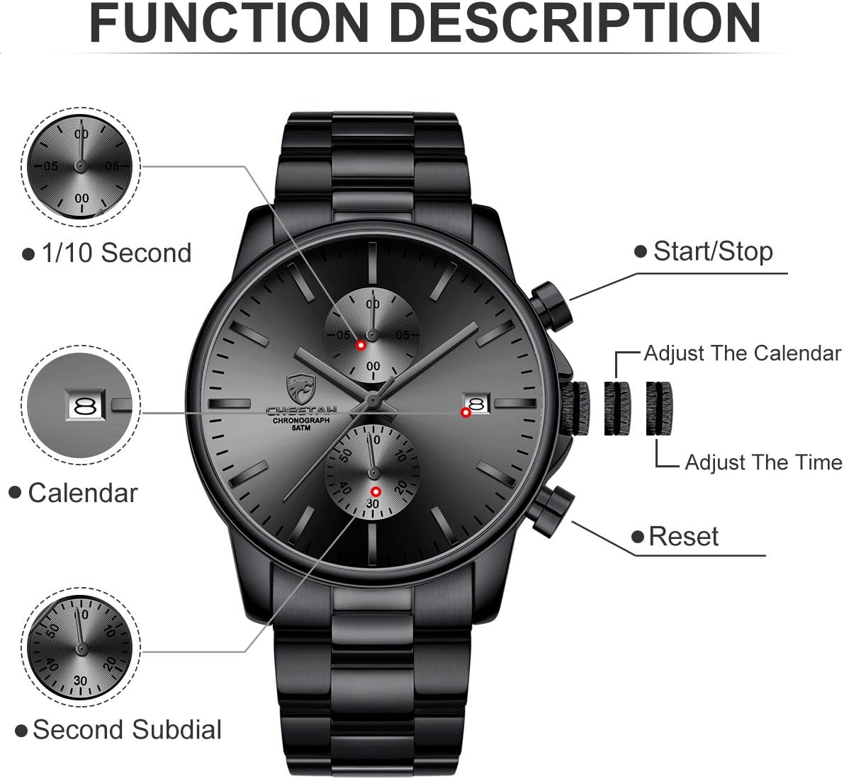 Thumbnail 3 de Herrenuhr Chronograph Quarz 3 ATM