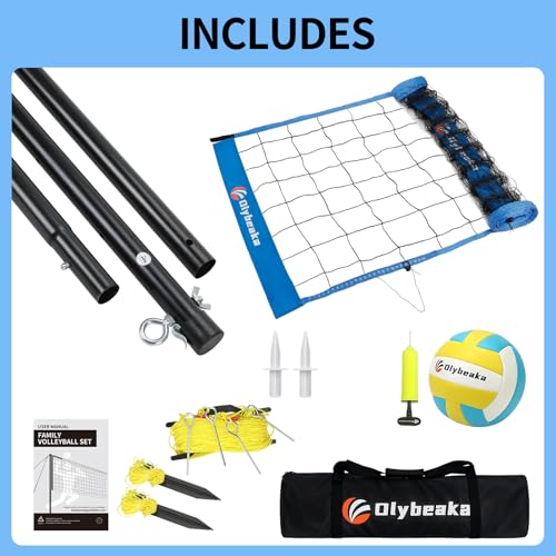 Thumbnail 7 de Portable Outdoor Volleyball Net Set Volleyball 🏐