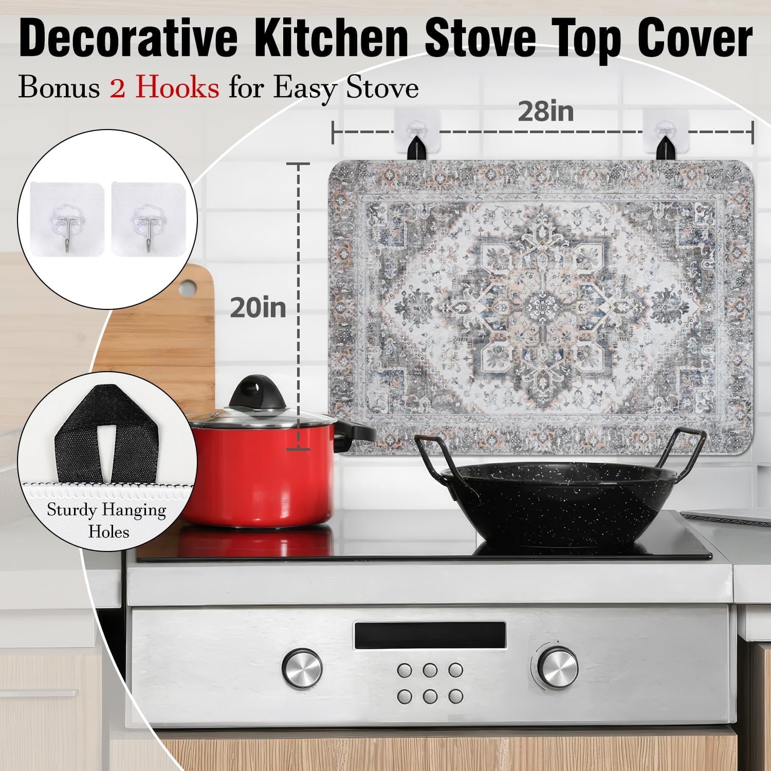 Detalle de Electric Stove Top Cover, 28" x 20