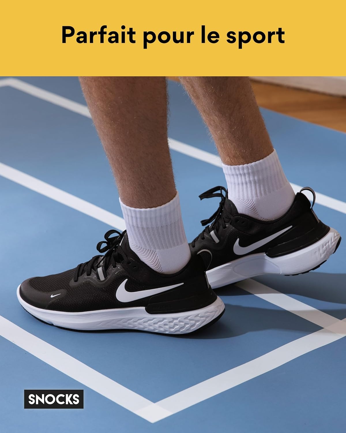Thumbnail 3 de Snocks - Chaussettes Running Mixte 4 Paires | Anti-Douleur, Respirantes et Durables, Taille 35-50