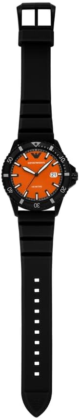 Thumbnail 6 de Emporio Armani Uhr Herrenuhr Quarz Dreizeiger Datum, 42 mm Gehäuse, Silikonband