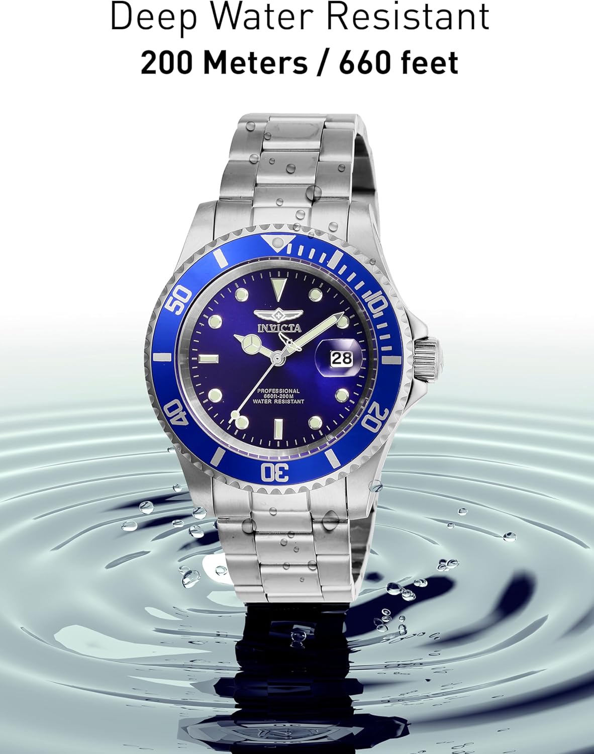 Detalle de Invicta Pro Diver 26971 – Montre Homme Quartz en Acier Inoxydable, Ø40 mm