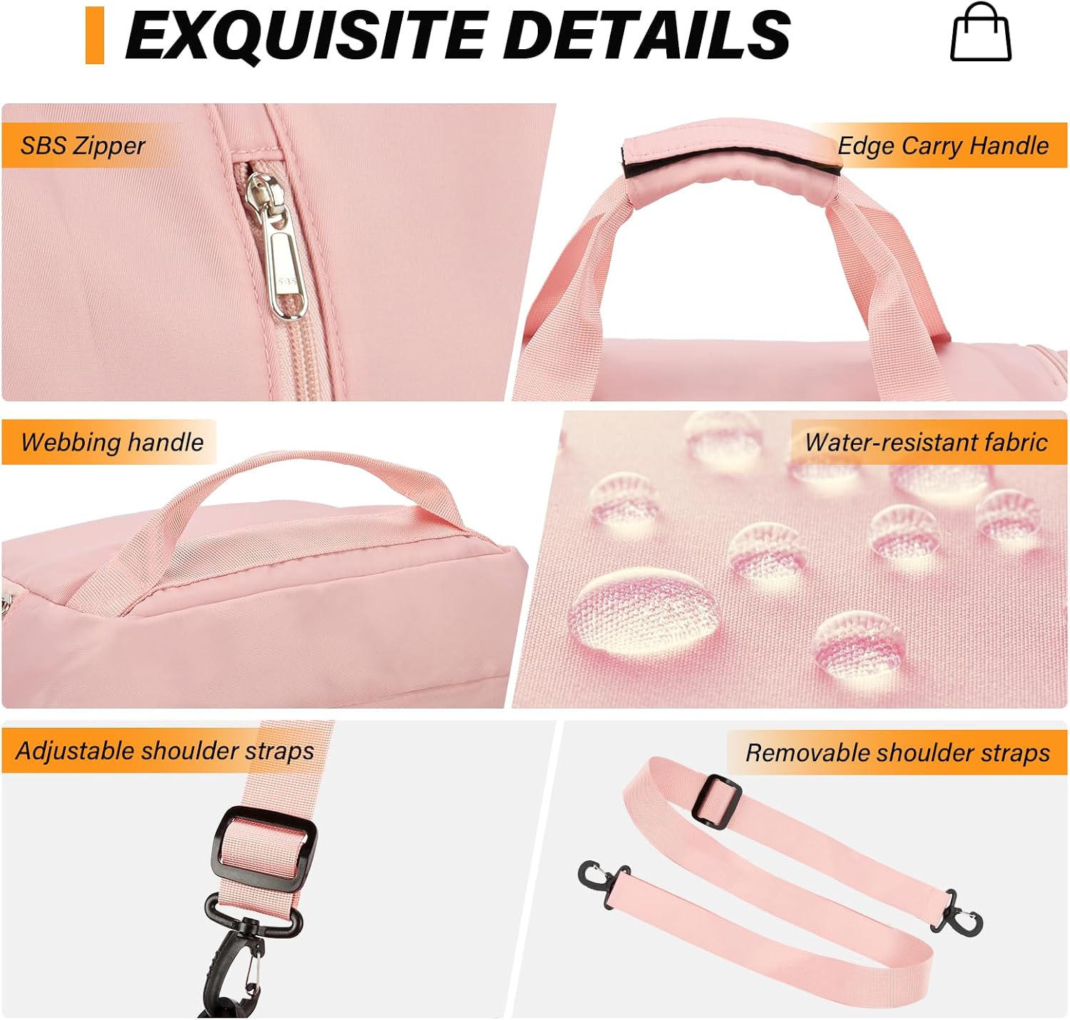 Thumbnail 3 de Sports Gym Bag Duffle with Shoes Compartment – 3-in-1 Bag for Travel, Gym and Everyday Use