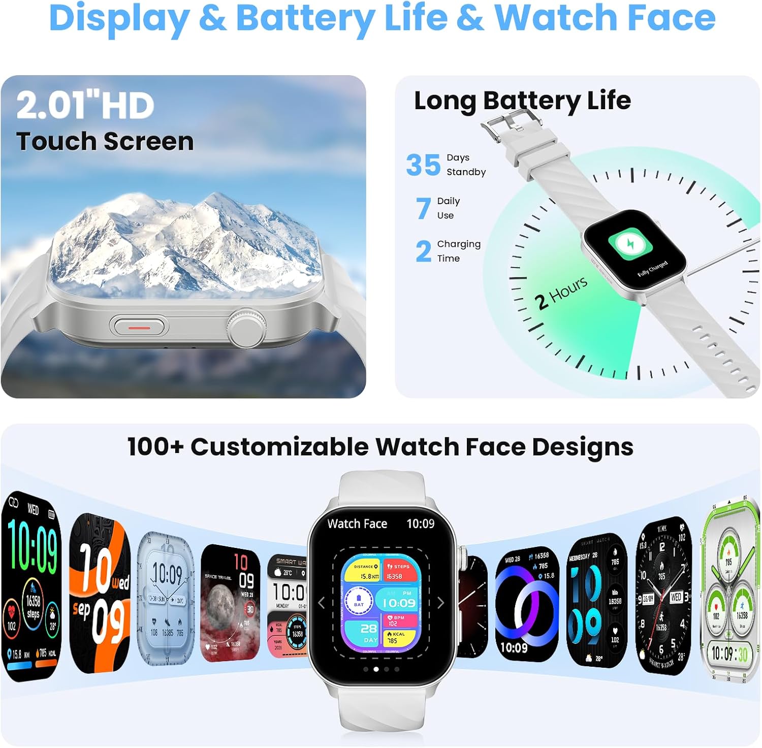 Thumbnail 6 de GPS Smart Watch 2.01" HD for Men Women