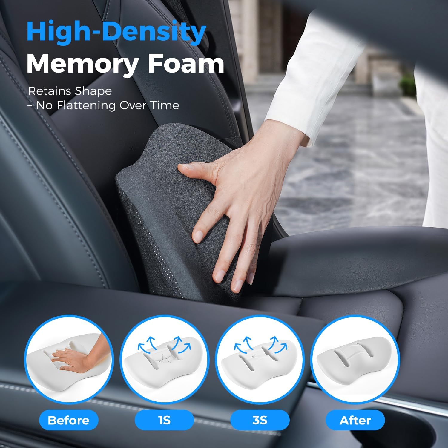 Detalle de Memory Foam Car Lumbar Support Pillow