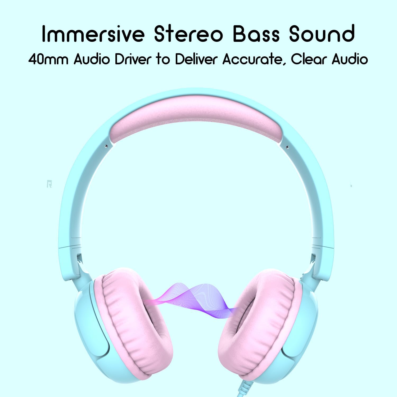 Thumbnail 3 de IMYB Kids Headphones V1 Foldable Wired (On-Ear) – safe-volume design for kids