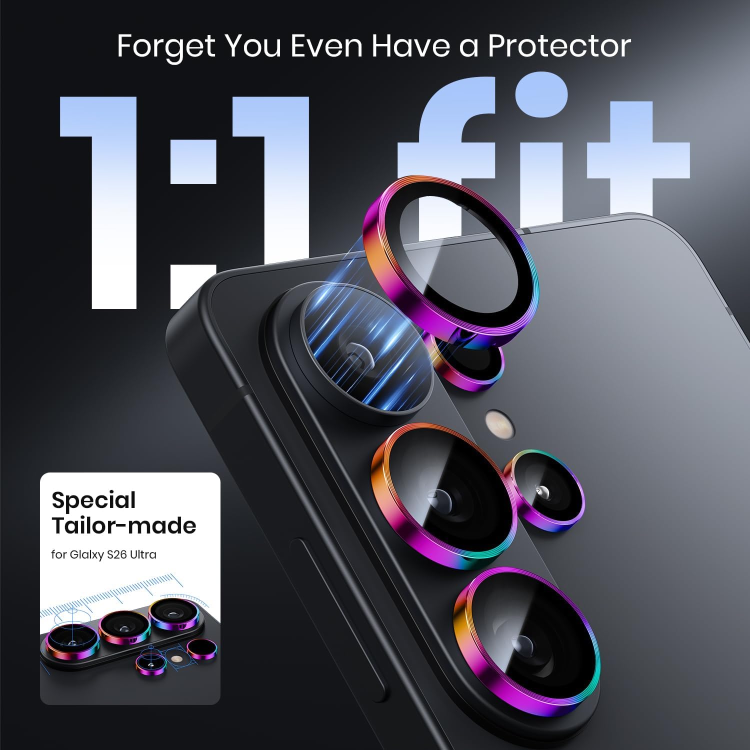 Thumbnail 3 de Hoerrye S26 Ultra camera lens protector