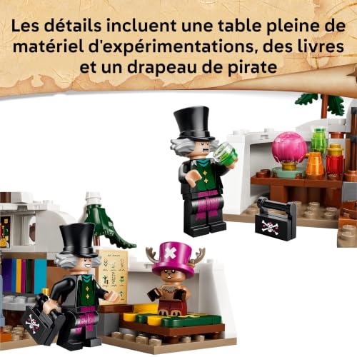 Detalle 2 de LEGO One Piece Le Repère du Docteur Hiluluk (75641) – Jeu de construction collector avec 3 mini figurines
