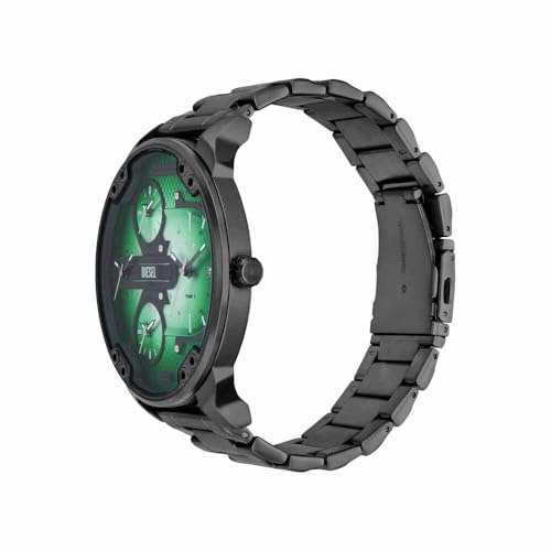 Detalle de Diesel Montre Mr. Daddy pour Homme — Quartz Multifonction, 3 Aiguilles, Bracelet Acier Inoxydable