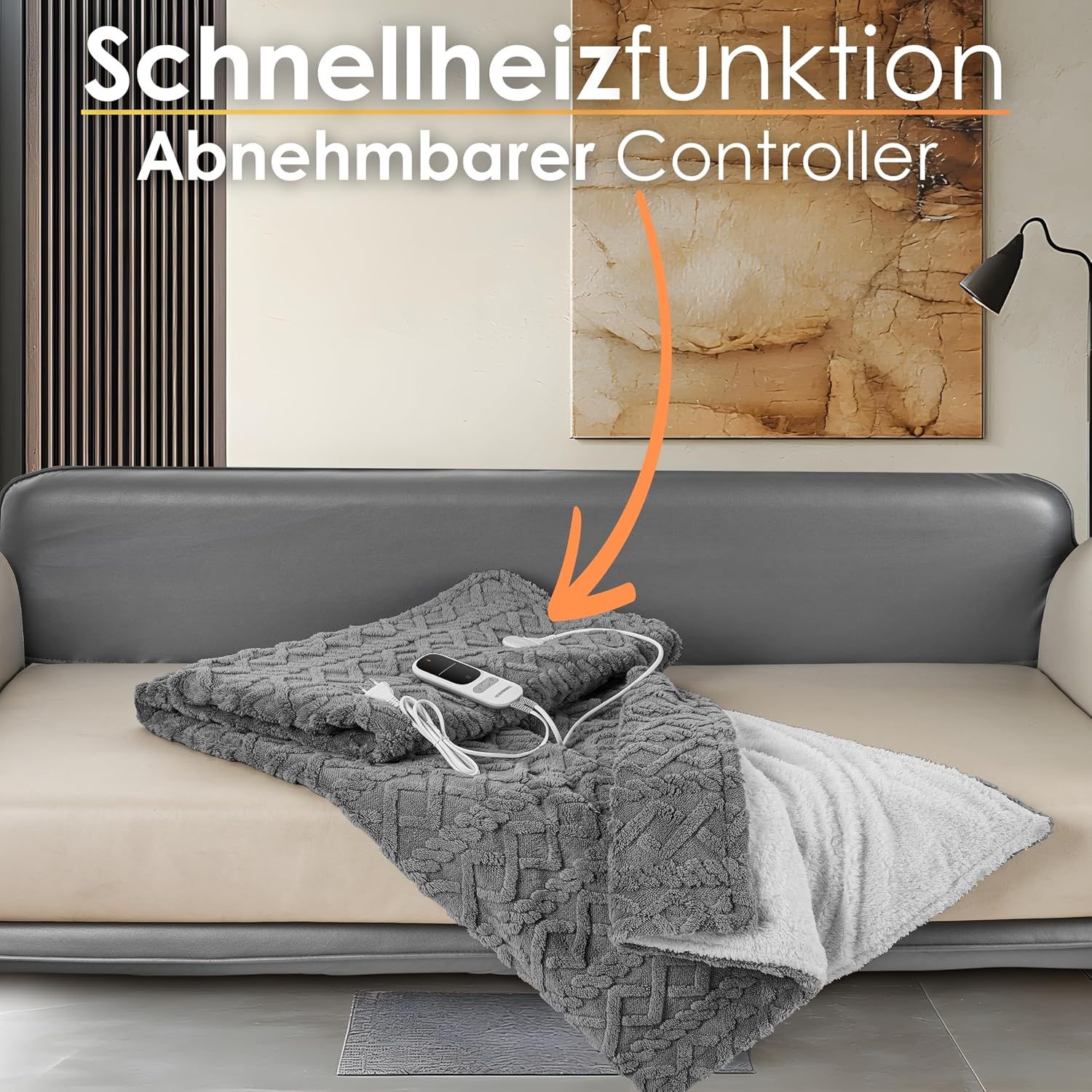 Thumbnail 6 de Steinborg Heizdecke 180 x 130 cm mit 9 Stufen