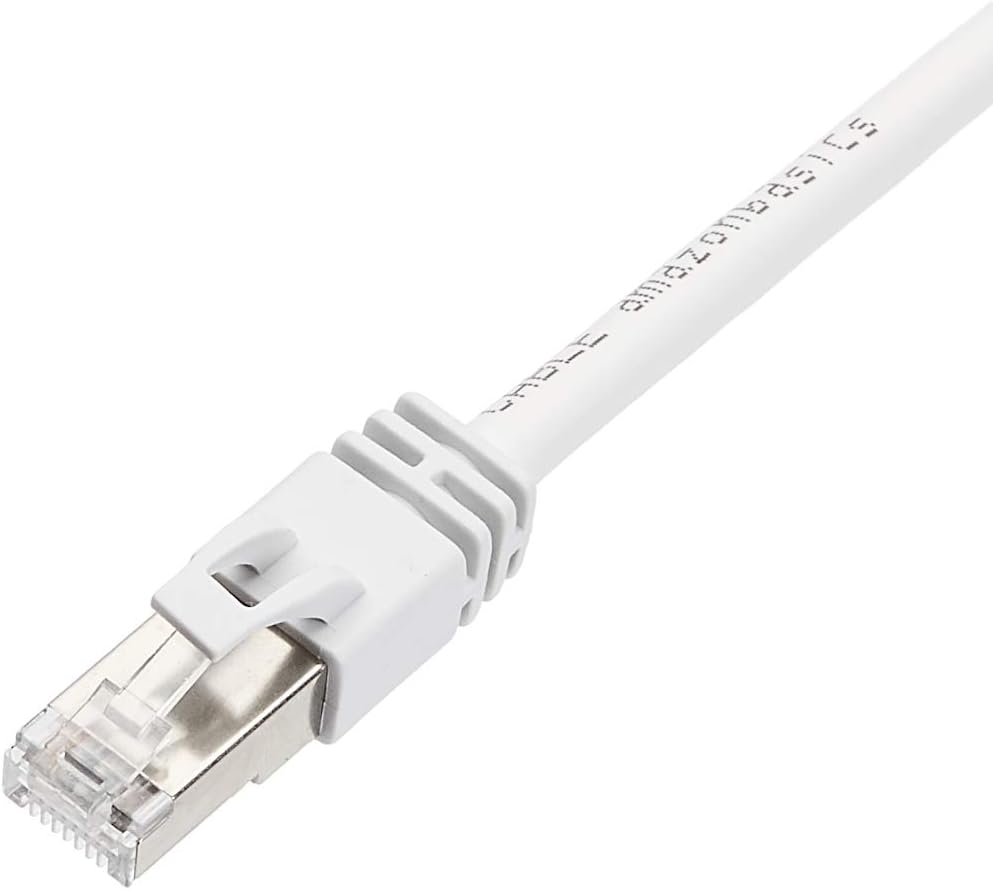 Thumbnail 1 de Amazon Basics Cable Ethernet Gigabit Cat 7, Blanco, 3m