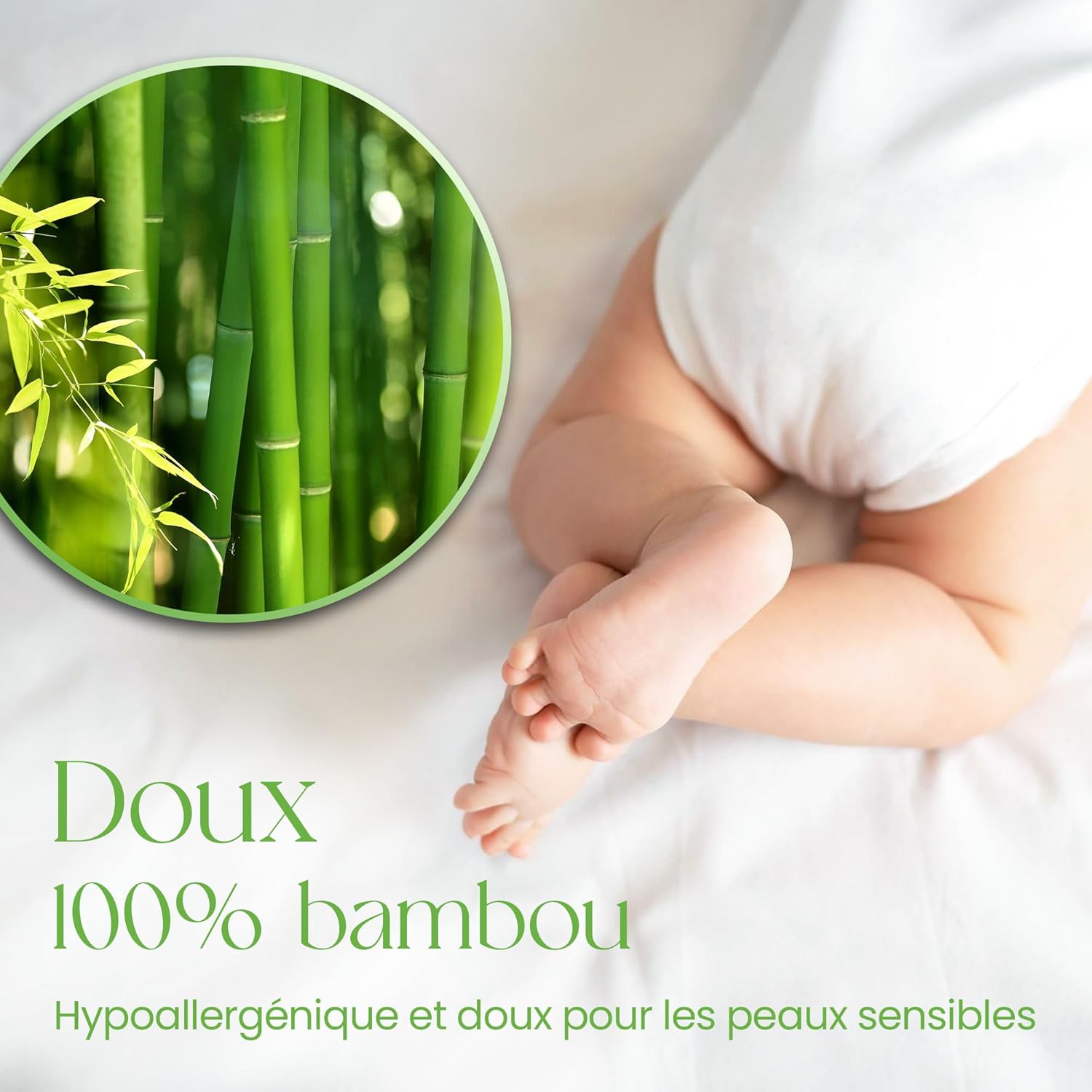 Thumbnail 3 de Protège Matelas Imperméable 51x85 en Bambou – Alèse Bébé Respirante de Comfier Sleep
