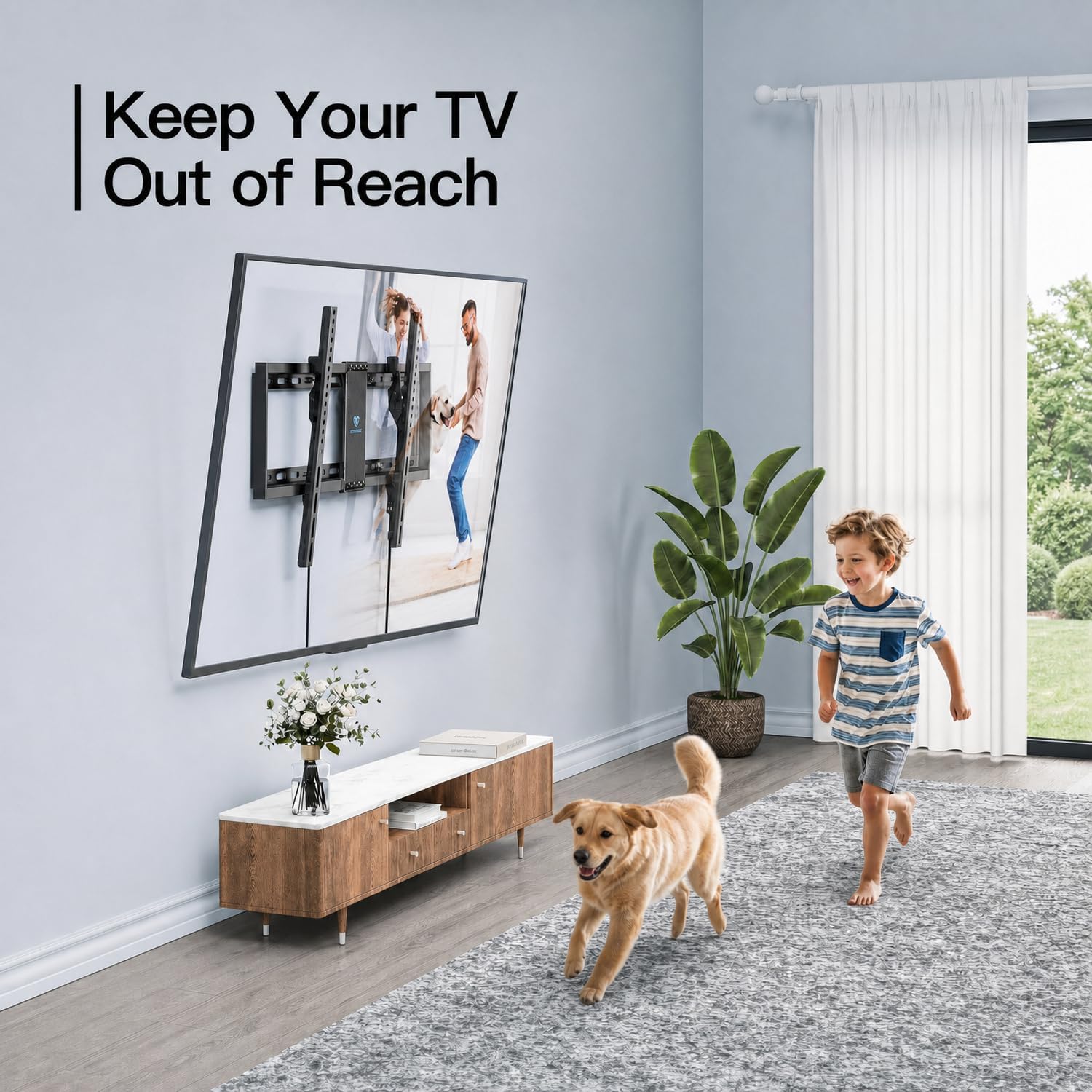 Thumbnail 3 de PERLESMITH PSLTK1 Tilting TV Wall Mount, 37–85-Inch, Up to 132 lbs