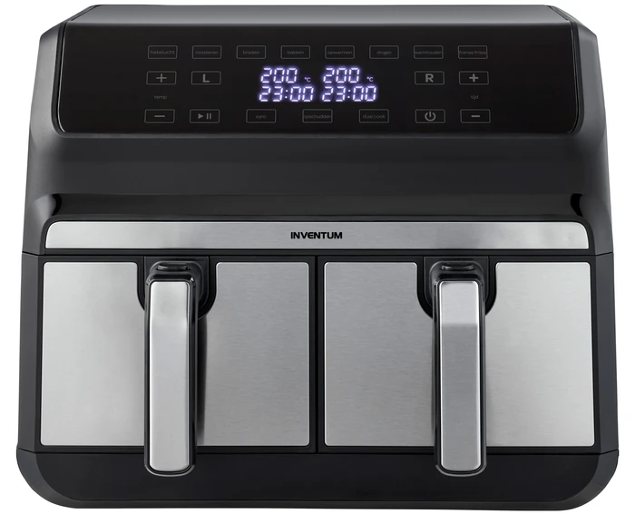 Thumbnail 12 de Inventum Heißluftfritteuse GF800HLD: Zwei Kammern mit Sync- und Duo-Cook-Funktion