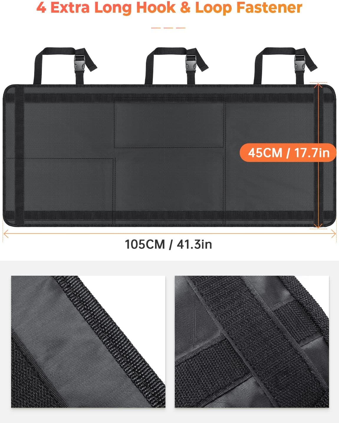 Thumbnail 5 de Oasser Car Boot Organiser (E6A) with 8 functional back seat storage bags