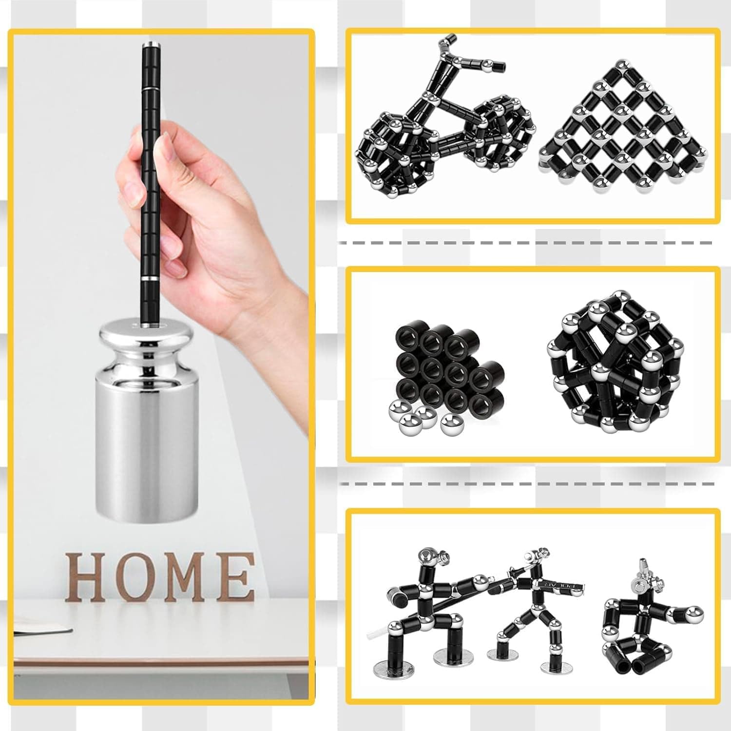 Detalle de TYJHAFN Magnetic Fidget Pen Toys: A Creative Decompression Tool for 8–15 Year Olds