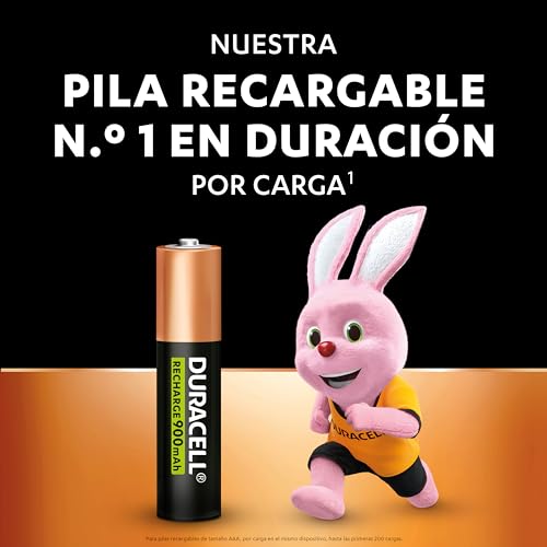Detalle 2 de Duracell pilas recargables AAA 900 mAh