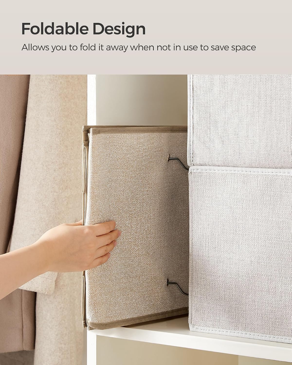 Thumbnail 6 de SONGMICS Hanging Wardrobe Storage Organisers 5‑tier