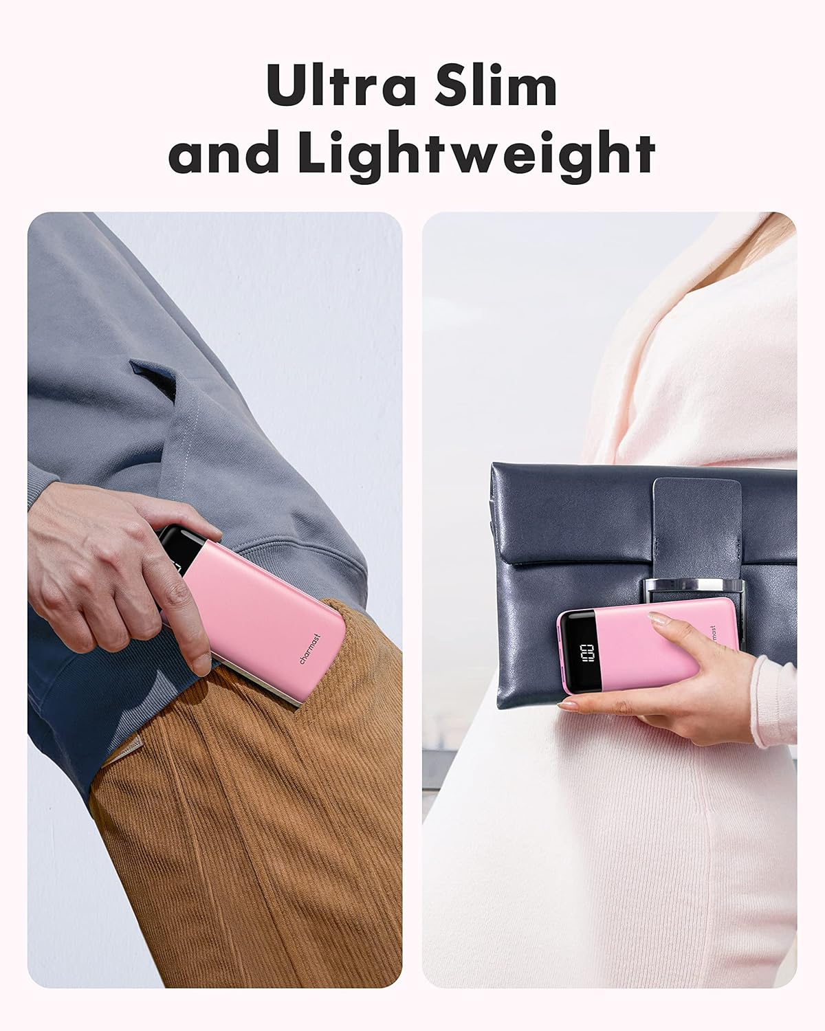 Detalle de Charmast Power Bank with Built in Cables X 4: a practical all-in-one portable charger