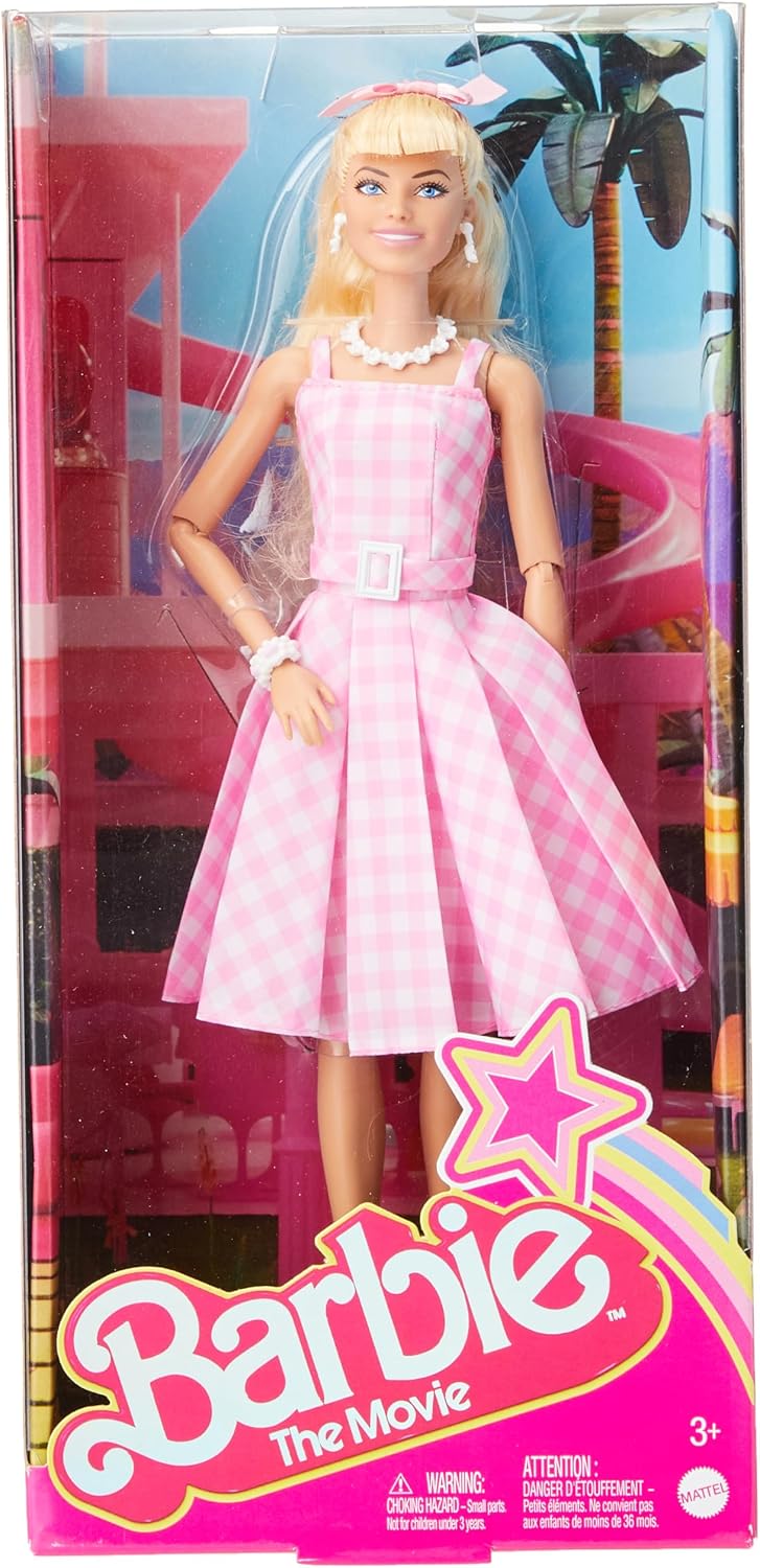 Detalle 2 de Barbie Puppe HPJ96 im rosa-weiß Kleid