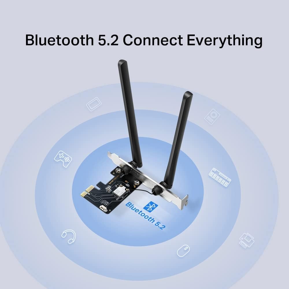 Detalle de MERCUSYS MA80XE AX3000 PCIe Wi‑Fi Adapter