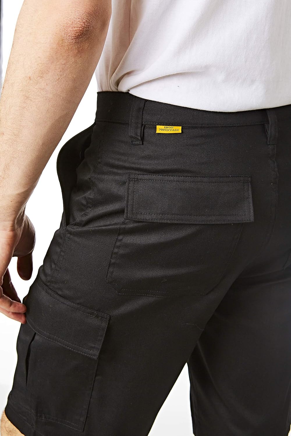 Detalle de Iron Mountain IMSHO226 Mens Workwear Multi Pocket Cargo Shorts – Black, 44W