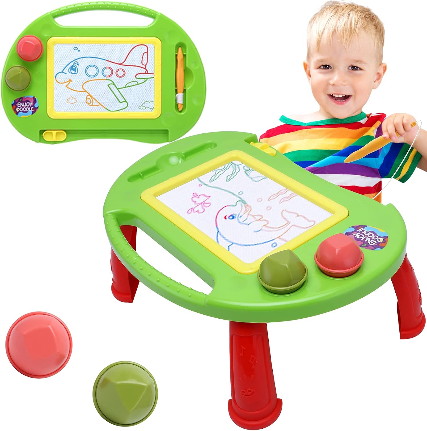 Detalle de BABLOCVID Magnetic Drawing Board 4-Color Zones