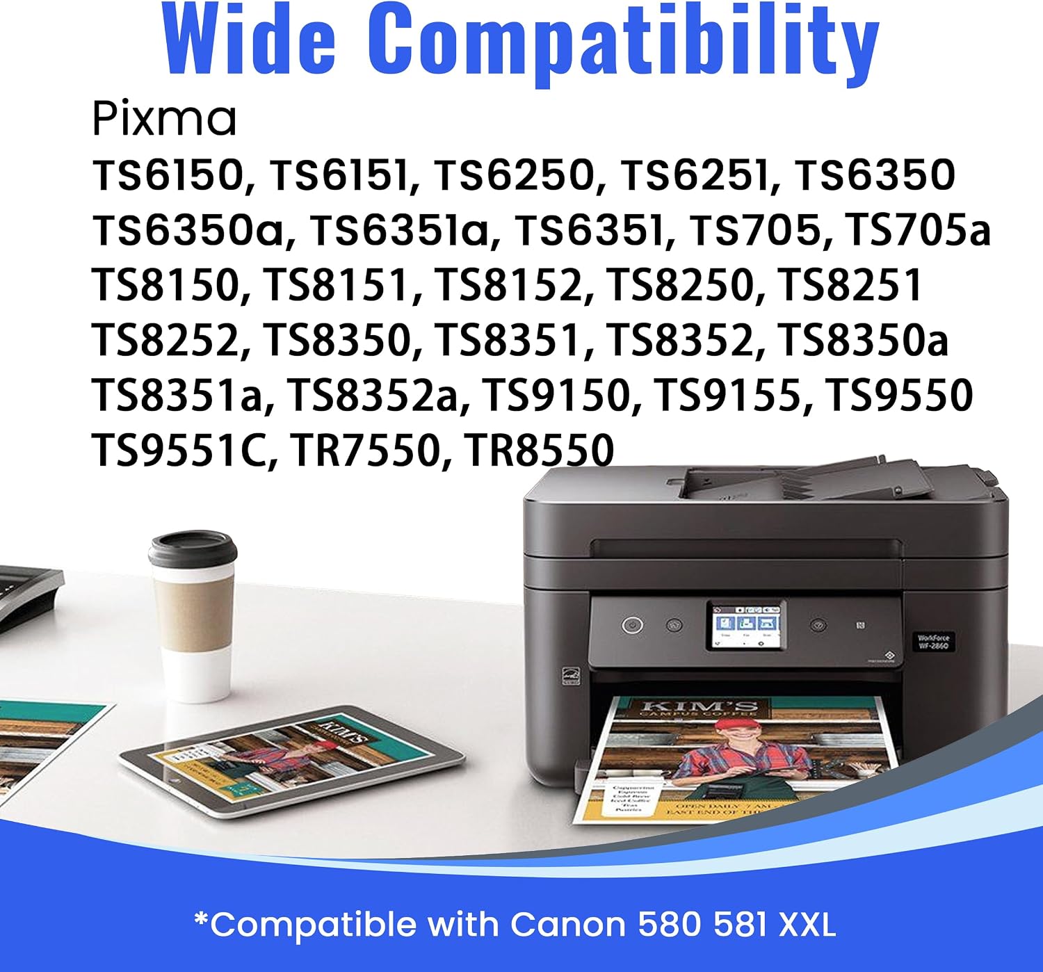 Detalle 2 de Cartridgeify PGI-580 / CLI-581 XXL Multipack kompatibel mit Canon Pixma (PGI-580XXL / CLI-581XXL) – für viele TS-Modelle