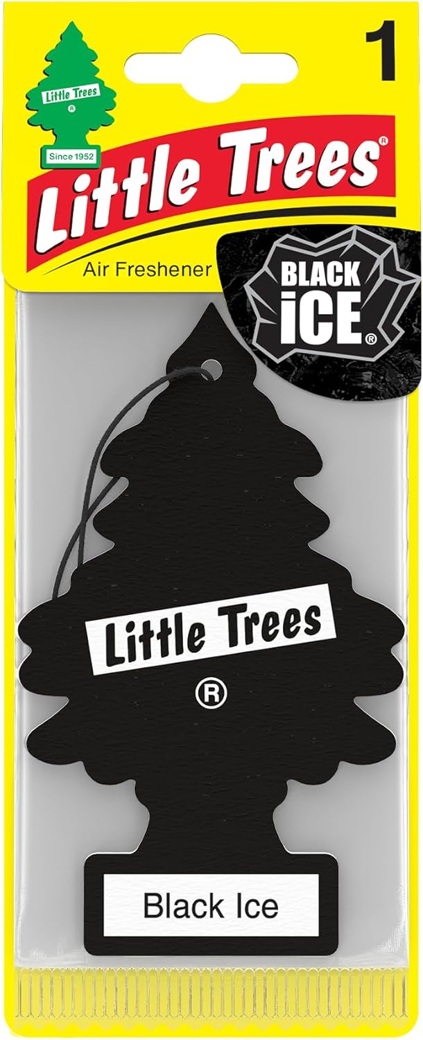 Thumbnail 1 de Little Trees Air Freshener Tree MTR0004 Black Ice – hanging car, home and caravan fragrance (single pack)