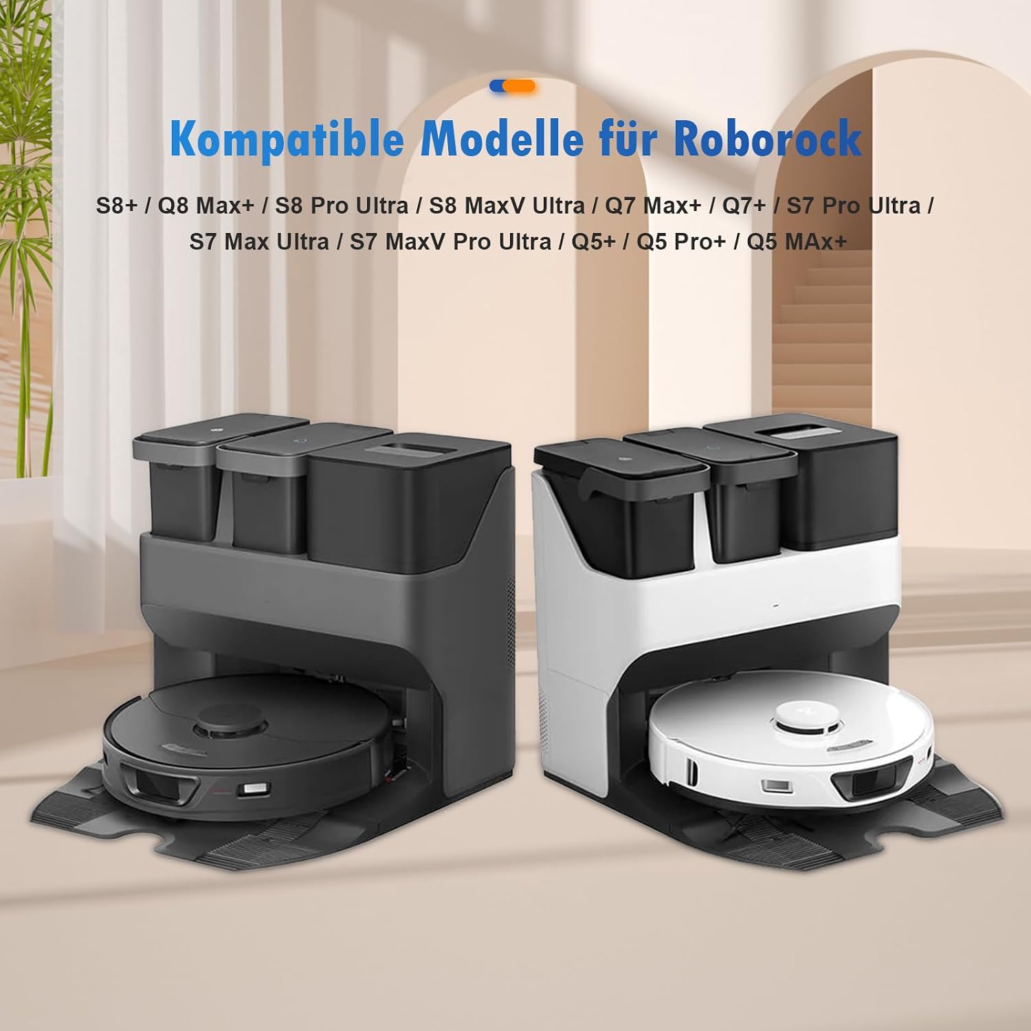 Detalle 2 de Fenkabs Q、S herbruikbare stofzuigerzakken, 3,4 liter, set van 4
