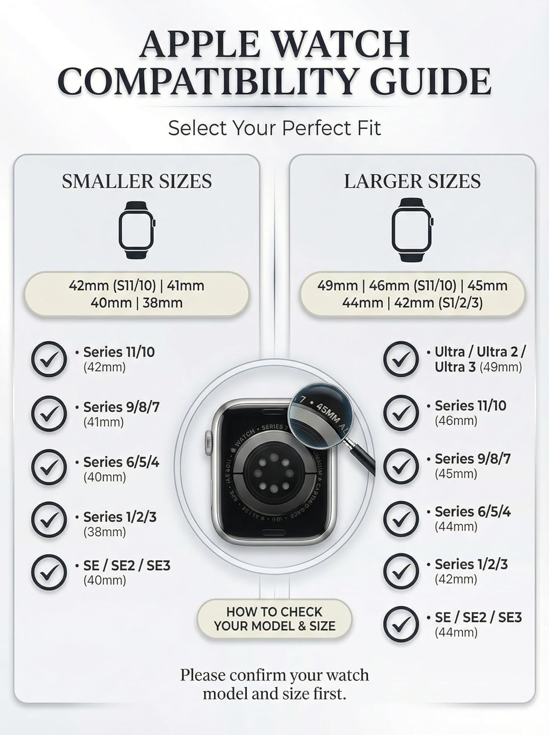 Detalle 2 de Hongxinzhan Edelstahl Armband Apple Watch 46mm