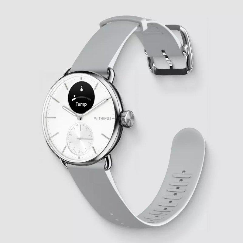 Detalle 2 de Withings ScanWatch 2 Bluetooth 38mm Acero inoxidable con correa Gris