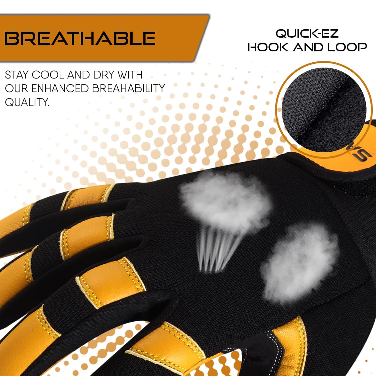Detalle de SAWANS Leather Gardening Gloves Thorn proof M