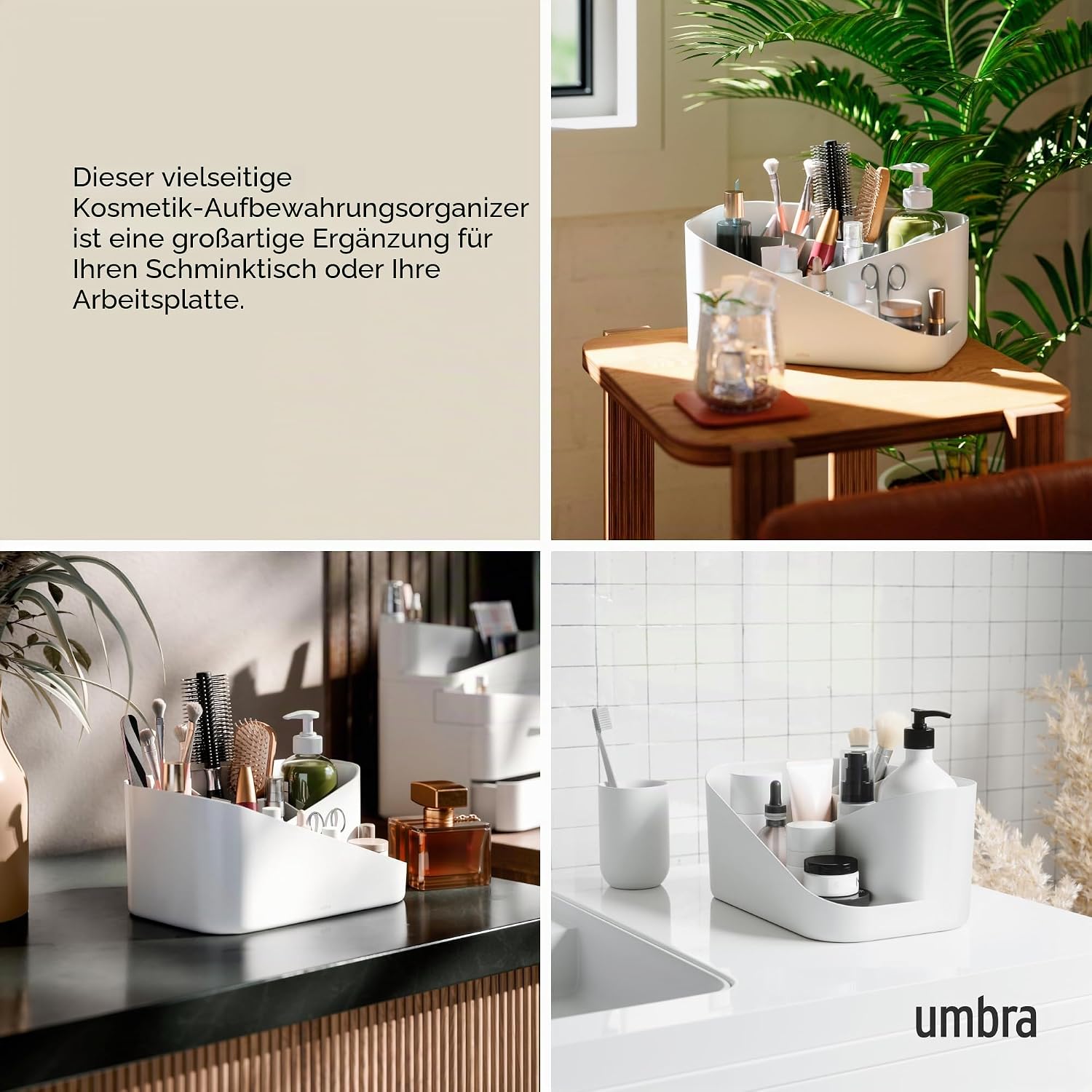 Detalle 2 de Umbra GLAM ORGANIZER WHT/GRY Kosmetik-Organizer