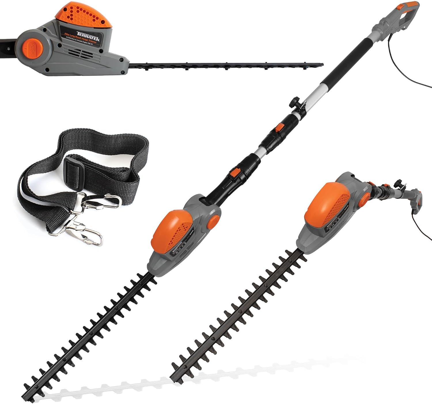 Detalle de Terratek 550W Corded Telescopic Hedge Trimmer