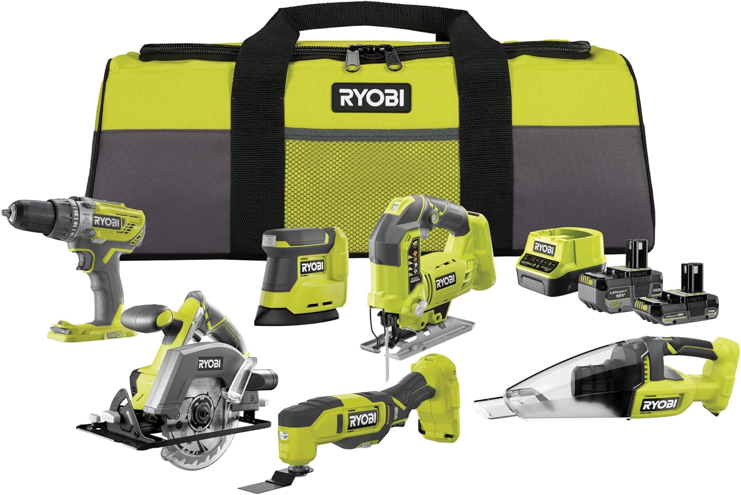 Ryobi Kit 6 strumenti 18 V 🛠