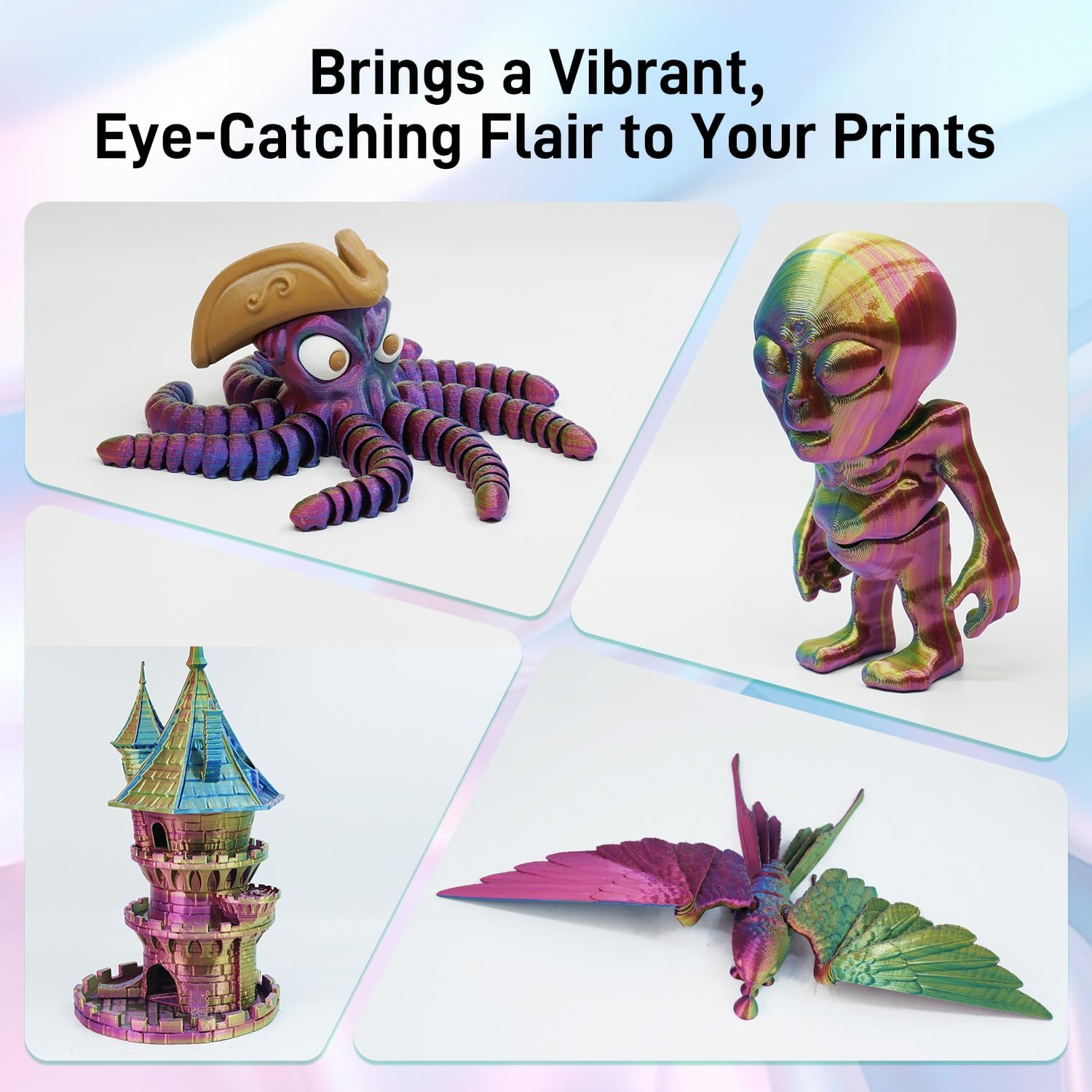 Thumbnail 6 de FLASHFORGE Silk Tri-Color PLA Filament 1.75mm