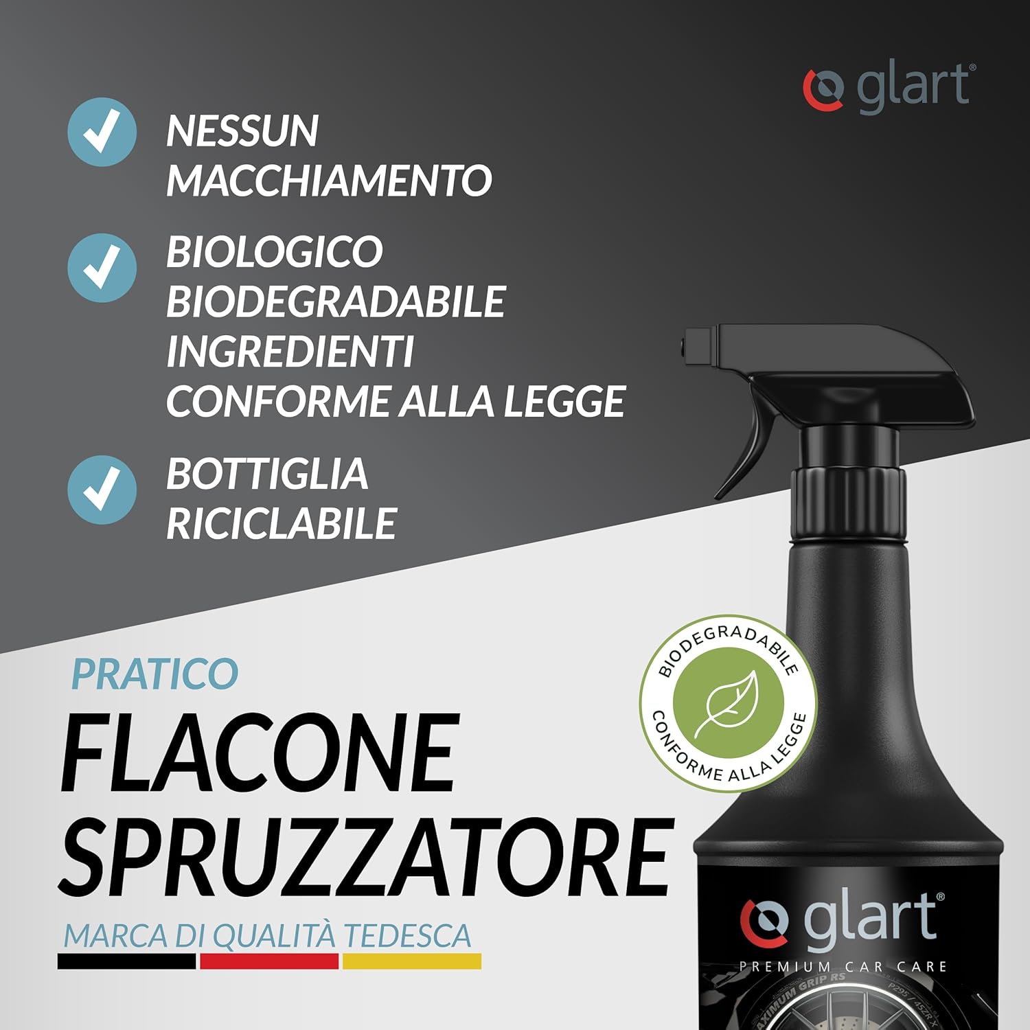 Thumbnail 3 de Glart 451RK – Lucidante per cerchioni auto, 1000 ml con spugna per l'applicazione