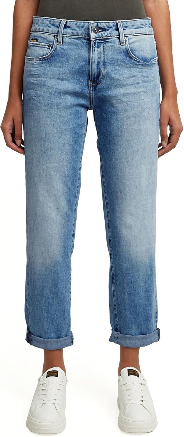Detalle de G-Star Damen Kate Boyfriend Jeans – lockerer Schnitt, low rise, breites Bein