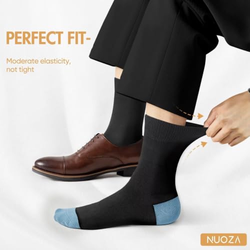 Detalle de NUOZA 12 Paar Sommer Socken Schwarz Damen 35-38 – Baumwolle, atmungsaktiv & robust