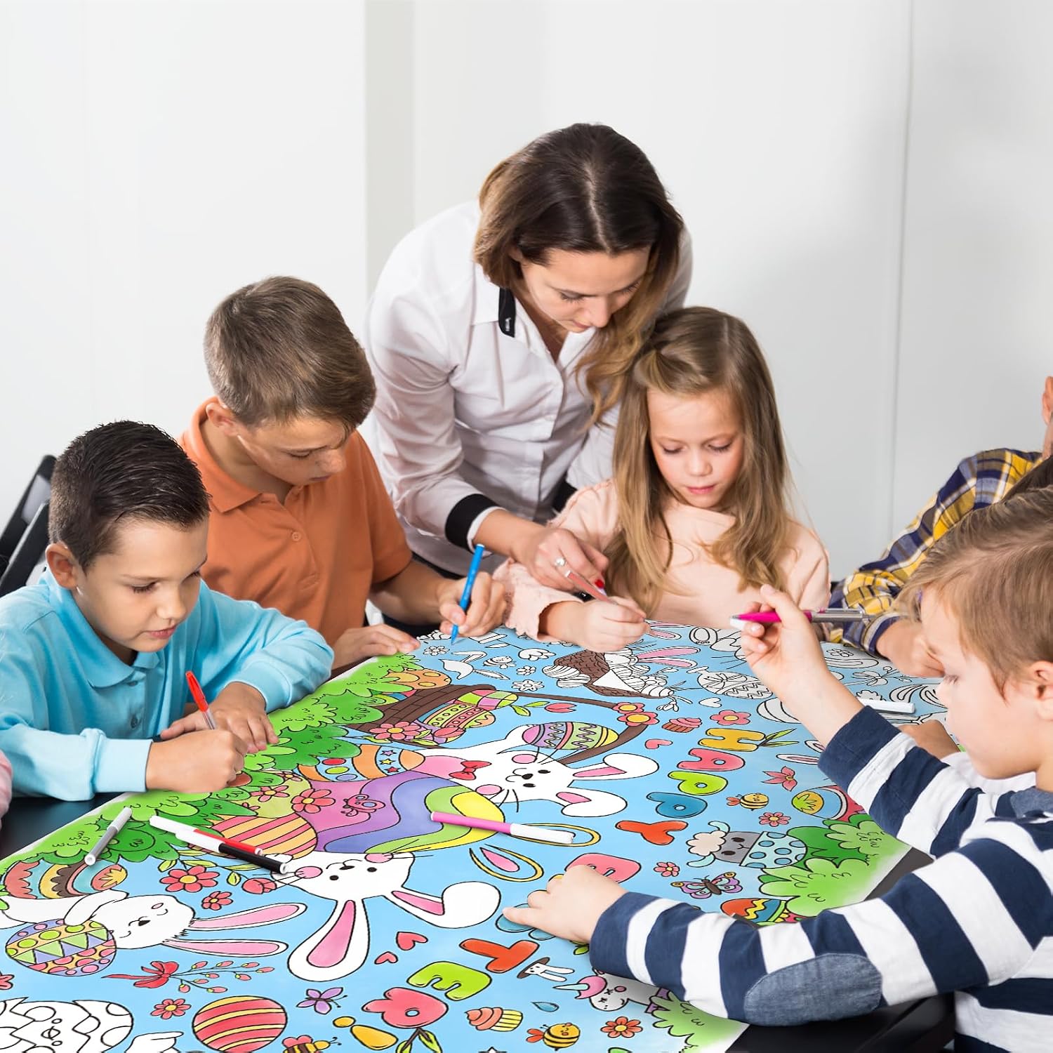 Detalle 2 de Gatherfun Easter activity poster 31.5 x 72