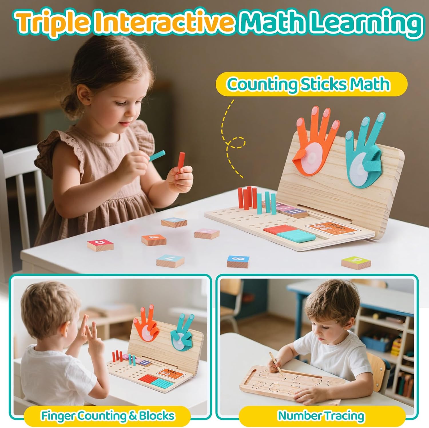 Detalle 2 de Montessori Math Learning Toy 20 sticks