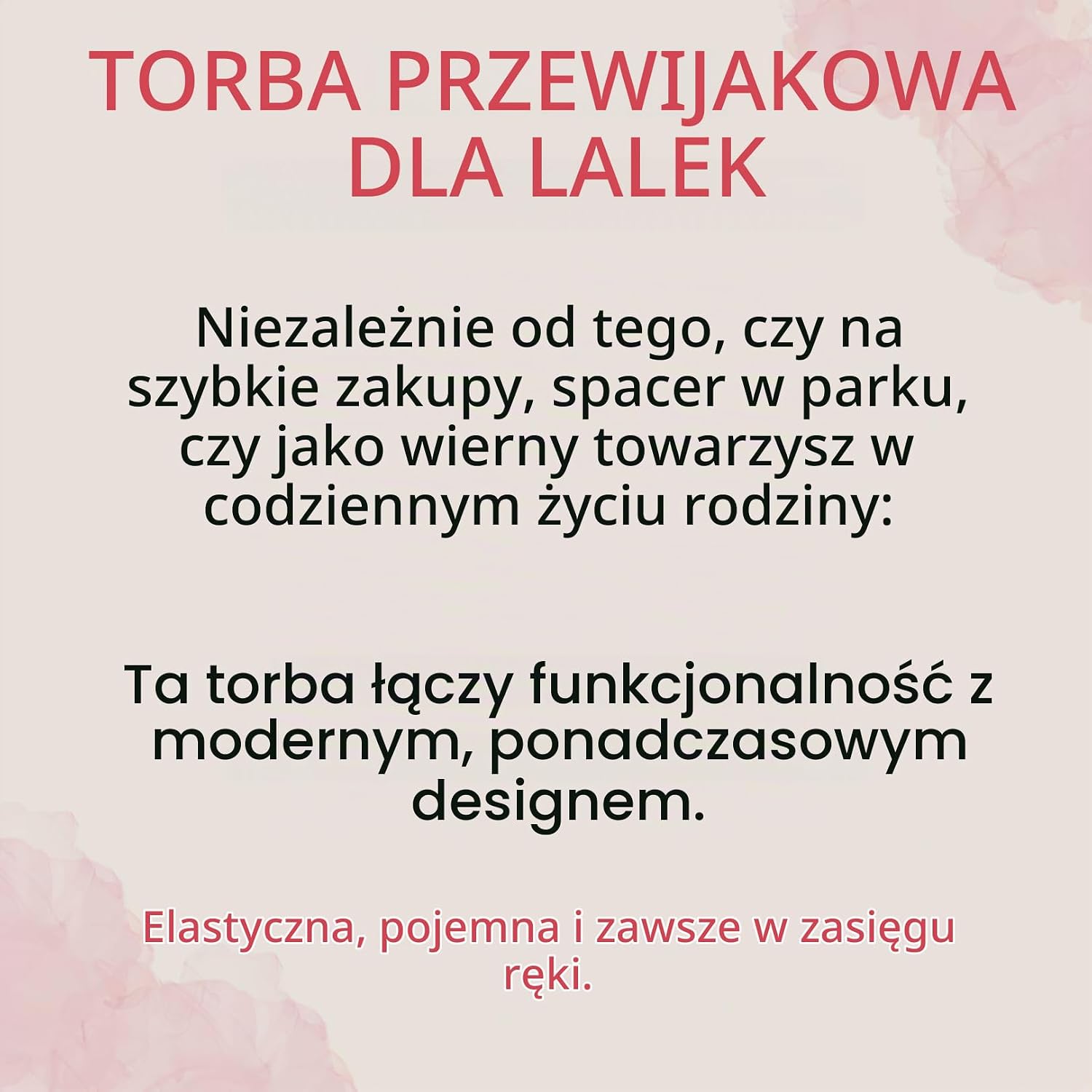 Detalle 2 de Bayer Chic 2000 853-53 – torba do przewijania lalek w kwiaty, różowa