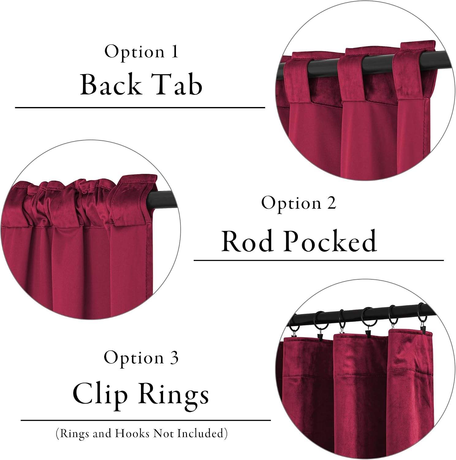 Thumbnail 3 de KGORGE Velvet Curtains 120-inch Length