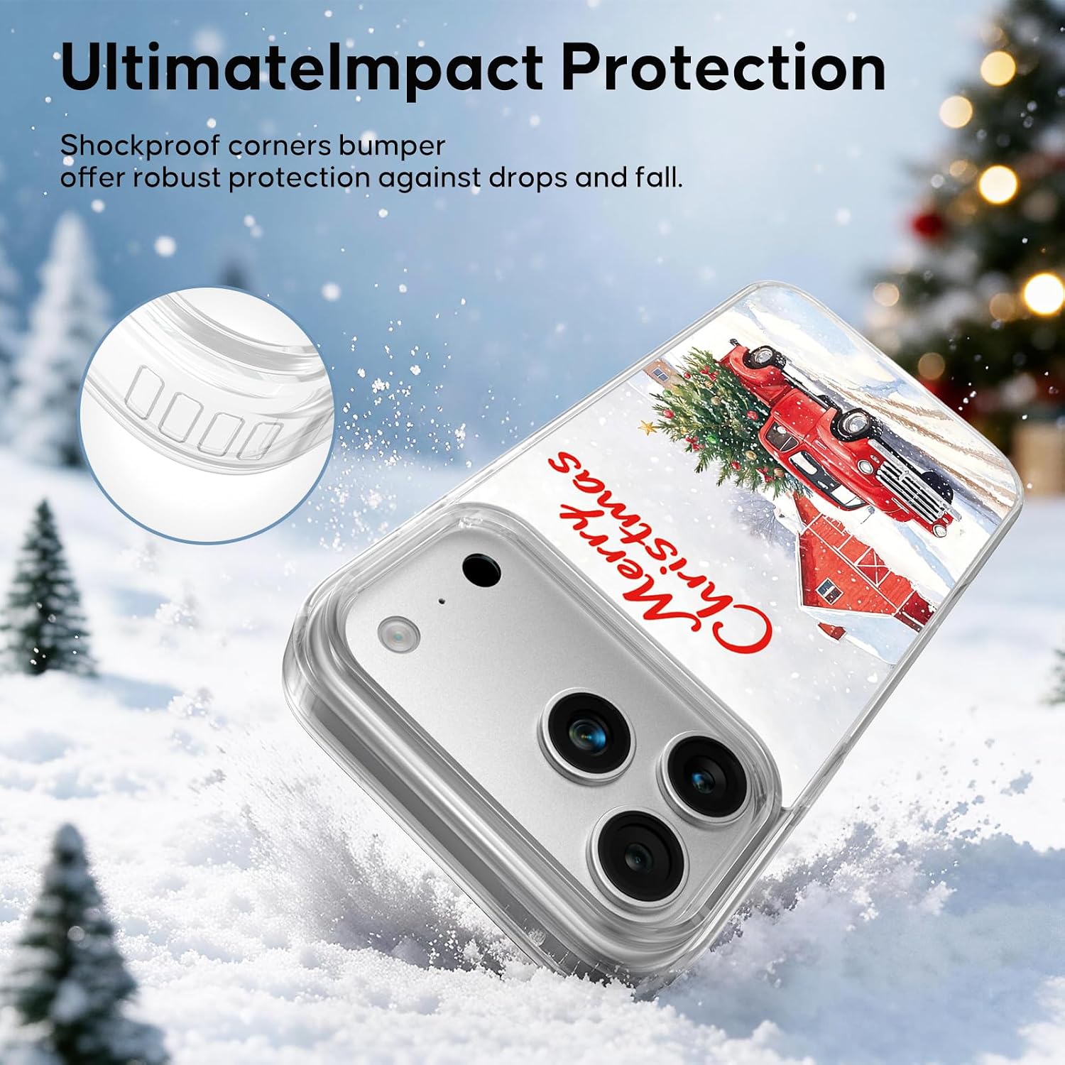 Detalle 2 de ILFINDYOU Christmas phone case for iPhone 17 Pro Max