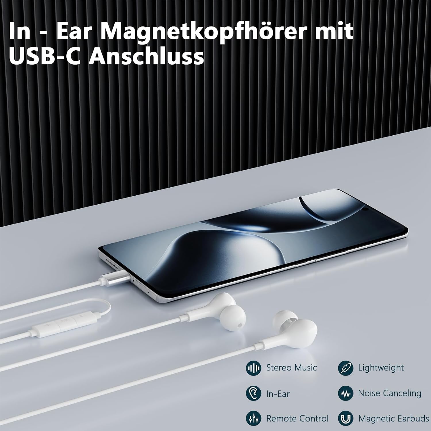 Detalle 2 de USB C Kopfhörer kabelgebunden für iPhone